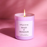 Maid of Honour Candle  - Vanilla + Musk + Bubblegum Scented