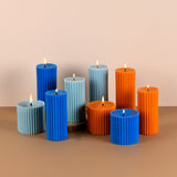 Mindflowers - Set of 9 Scented 'Belief' & 'Faith' Pillar Candles