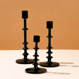 Black Radiance - Set of 3 Candle Stands