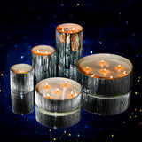 Chandni- Gift set of 5 Mirror Mosaic Candles