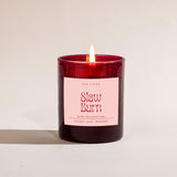 Slow Burn Candle - Leather + Bergamot + Oudh Scented