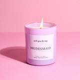 Bridesmaid Candle  - Red apple + Wine + Plum Scented