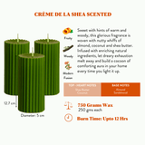 Combo of 3 Forest Green 'Belief' Candles - Crème de la Shea Scented