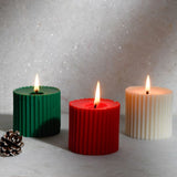 Combo of 3 Scented 'Faith' Pillar Candles
