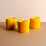 Combo of 3 Fiery Pink 'Faith' Candles - Lily of the Valley Scented