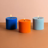 Combo of 3 Scented Multicoloured 'Faith' Candles - 4 Colour Options