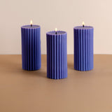 Combo of 3 Fiery Pink 'Belief' Candles - Lily of the Valley Scented