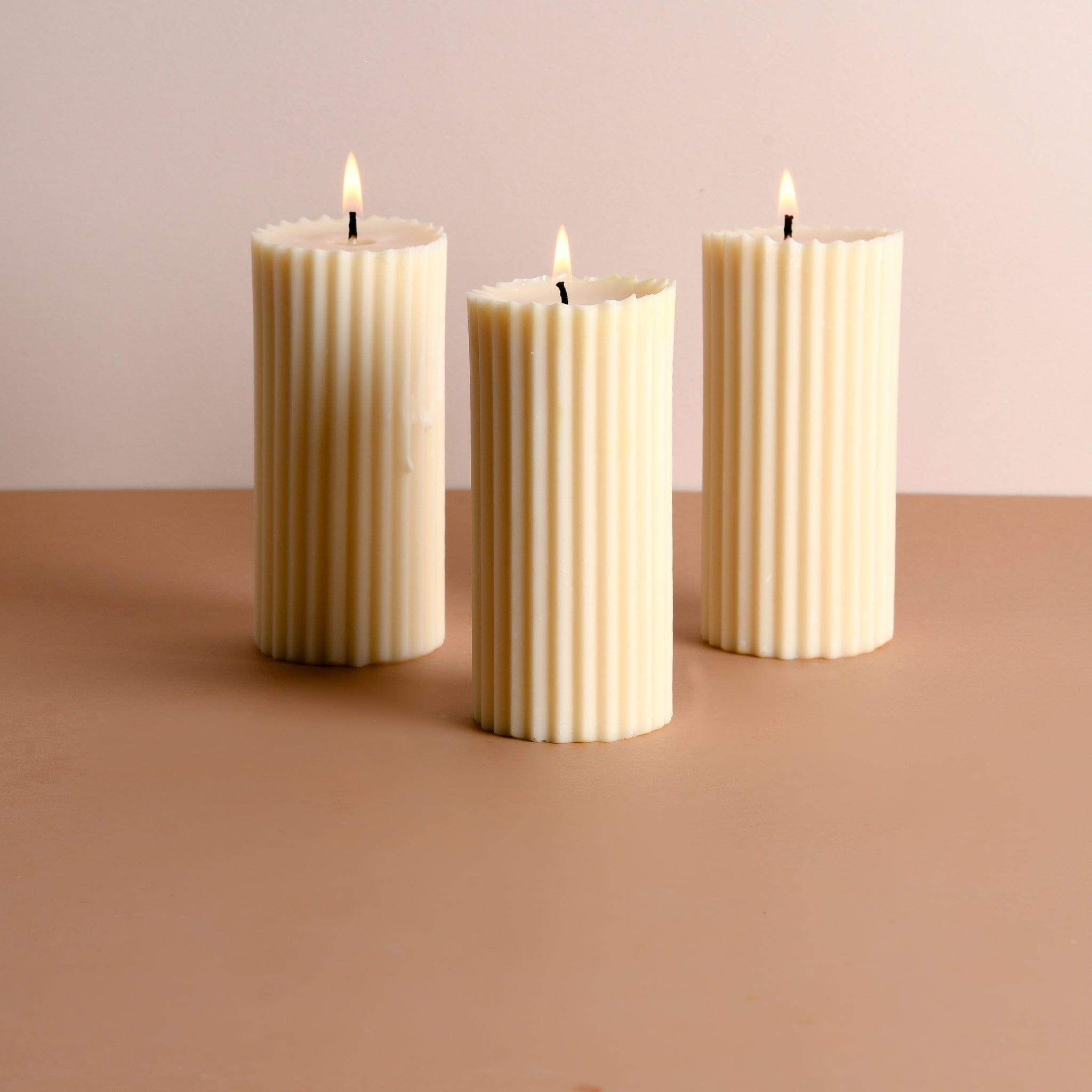 Combo of 3 Violet 'Belief' Candles - San Rose Scented