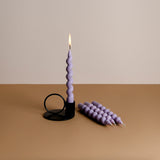 Set of 4 Swirl Twist Taper Candles - 9 Colour and Fragrance Options