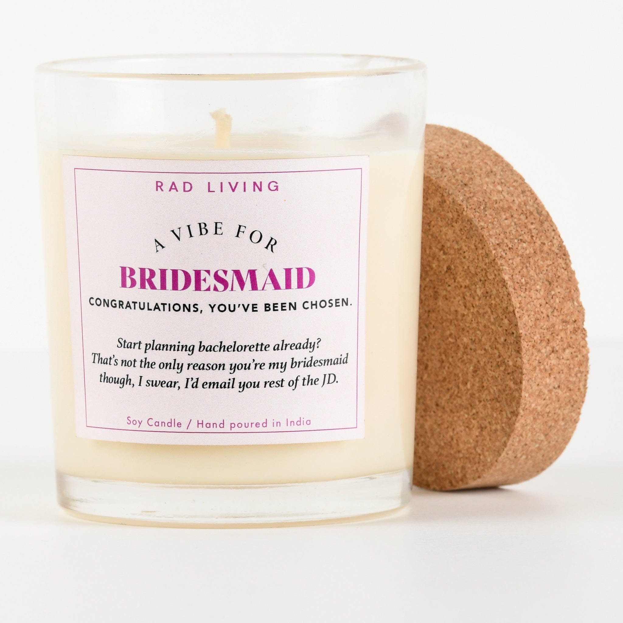 Bridesmaid - Peach Mimosa Scented Candle