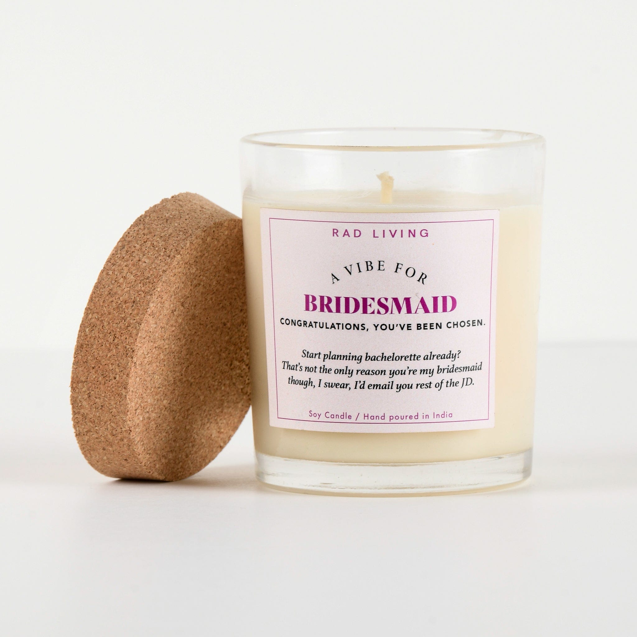Bridesmaid - Peach Mimosa Scented Candle