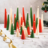 Sunshine Set of 30 Assorted Scented Christmas Pillar Candles