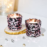 Champagne Pink - Set of 2 Scented Votive Candles