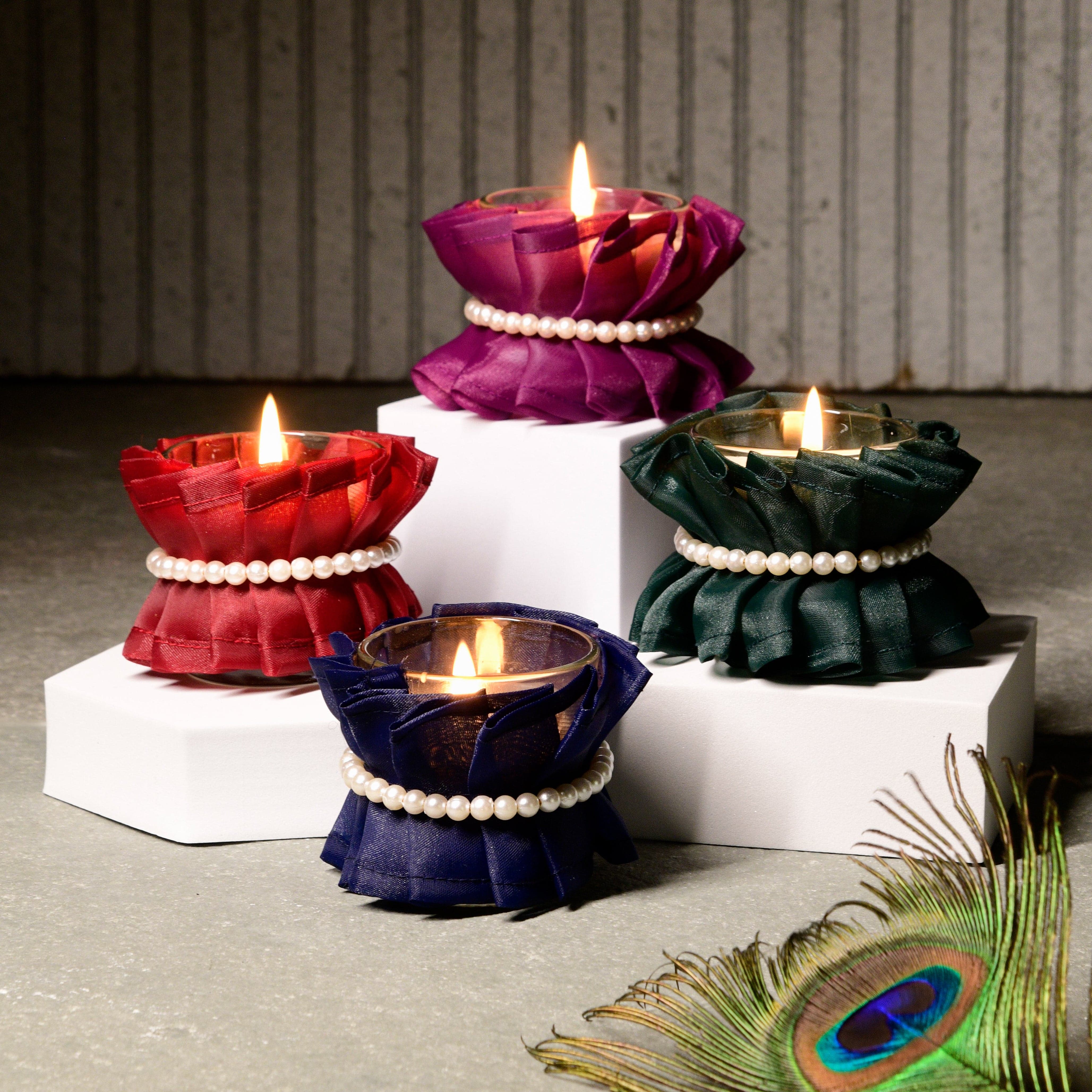 Mayur - Set of 4 Scented Votive Candles