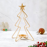 Large Christmas Tree Candle Stand with a Free Scented Pillar Candle