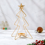 Small Christmas Tree Candle Stand with a Free Scented Pillar Candle