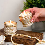 Inaayat - Set of 2 Scented Votive Candles (Madurai Malli & Pacific Ocean Scented)