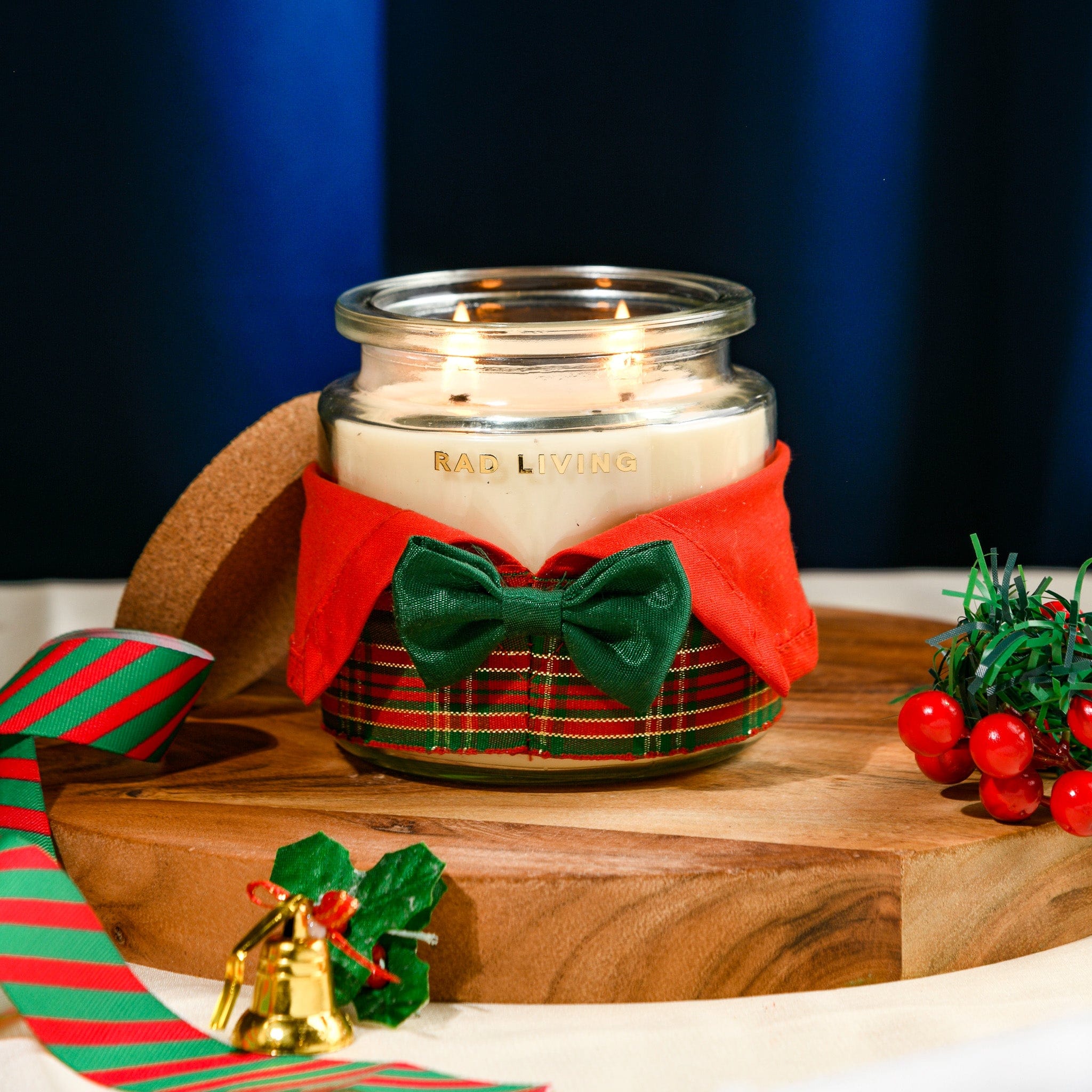 Jolly Santa - Scented Double Wick Candle Jar