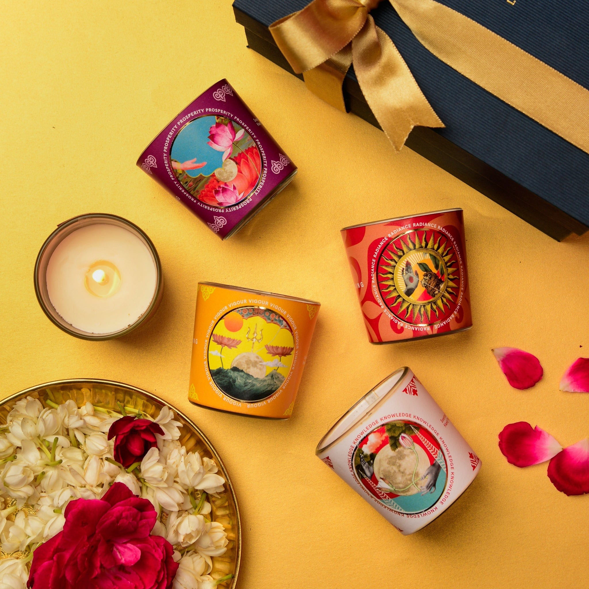 The Abundance Gift Box - 4 Scented Votive Candles