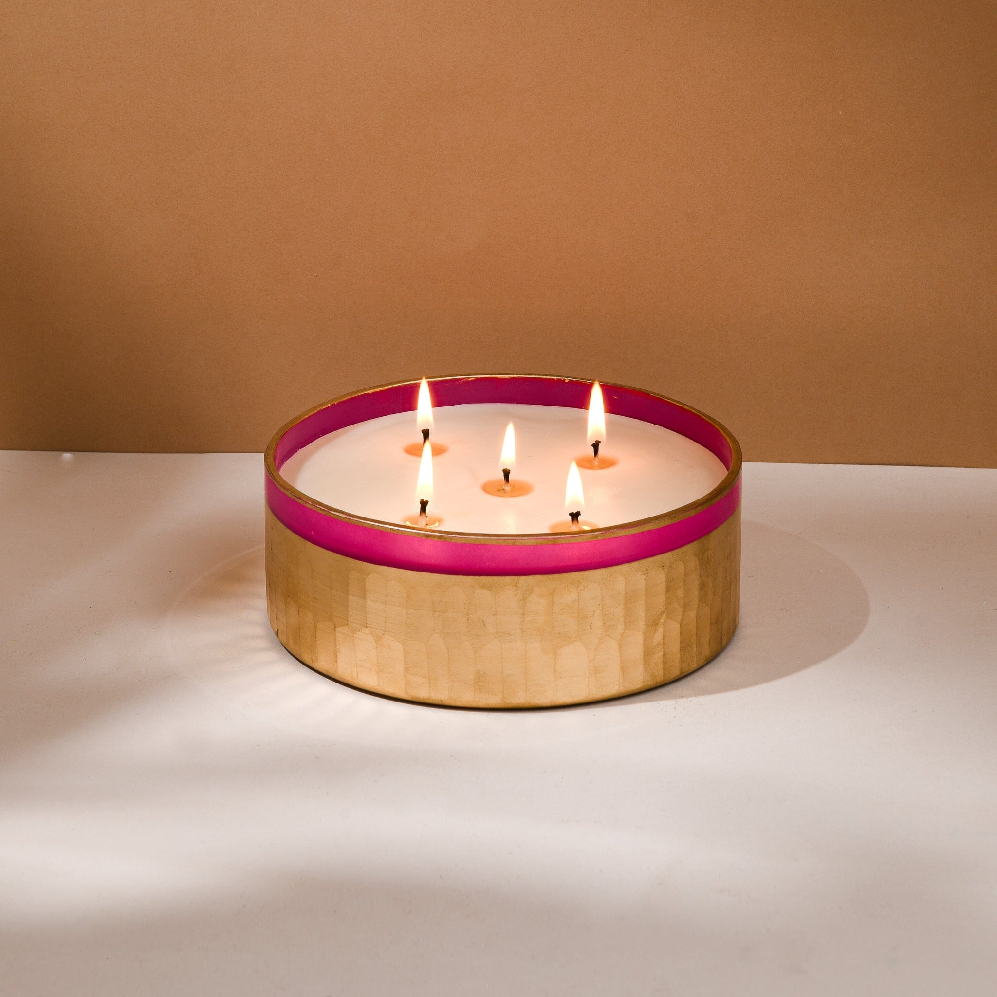 Rani Pink - Set of 4 Candles and 3 Candle Holders