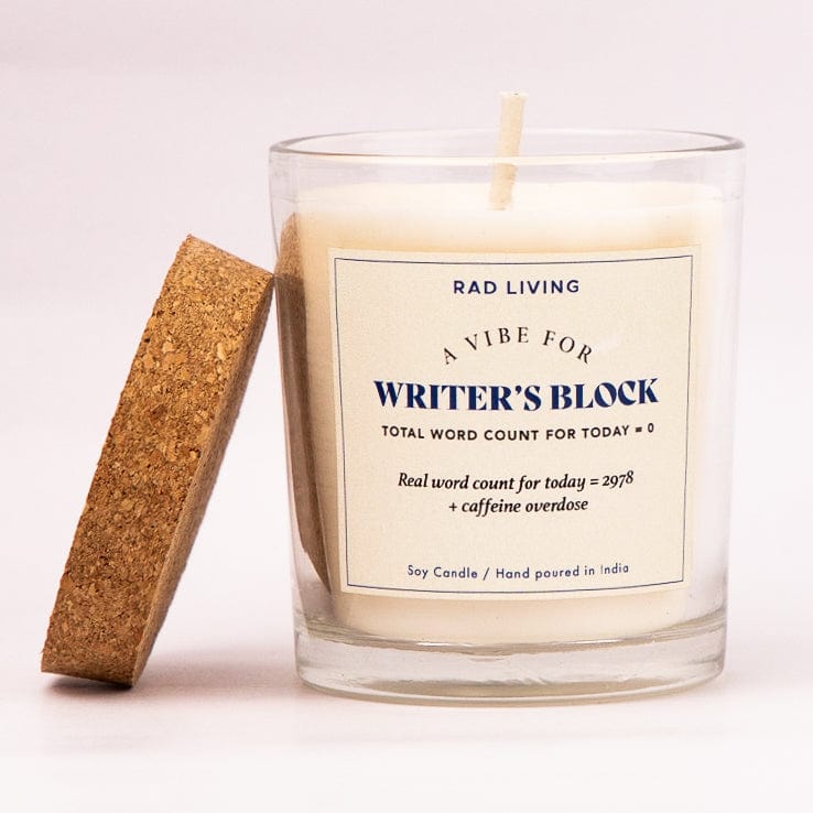 Writer's Block - Lavender Tobacco Scented Candle