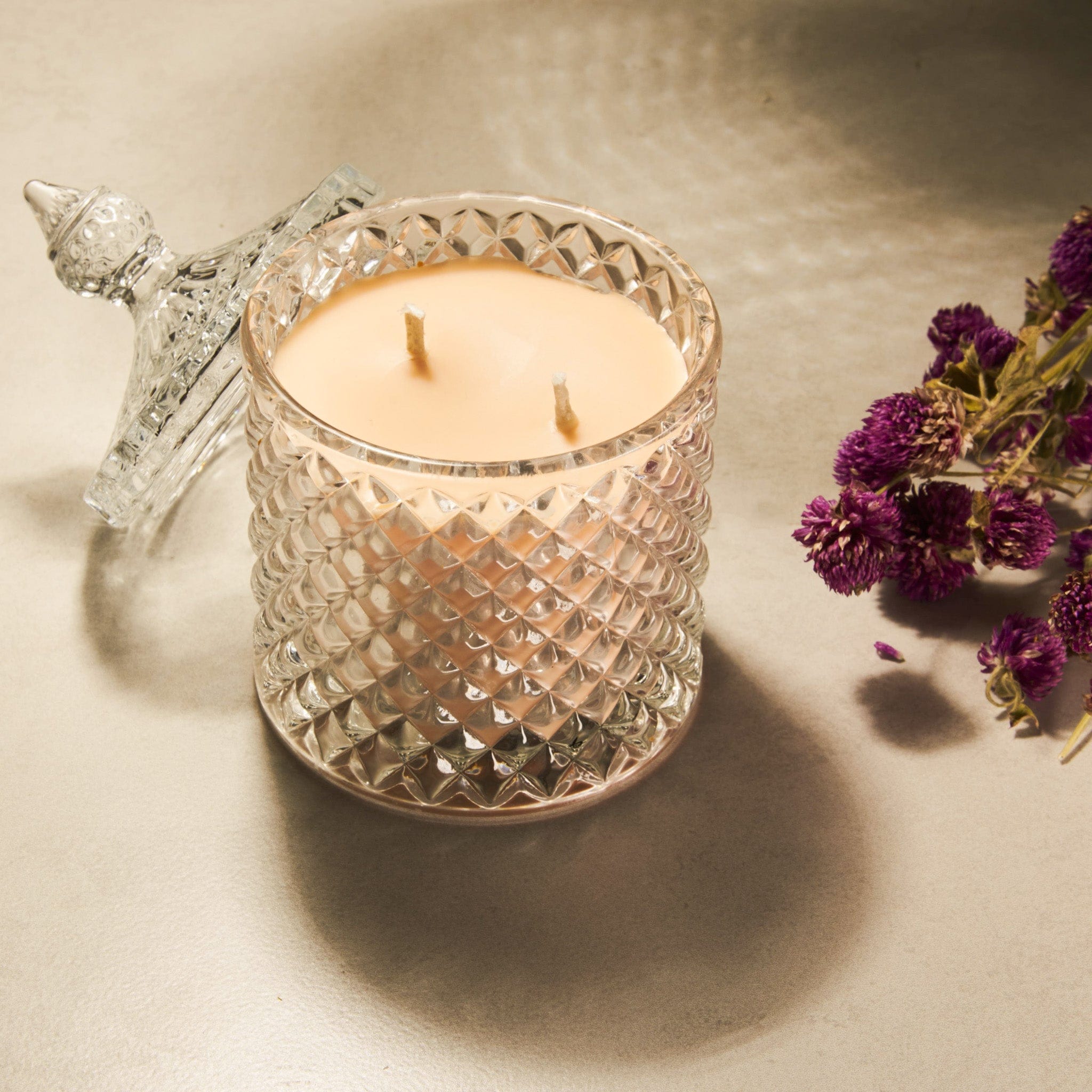 Illuminate- Lemongrass Tang Scented 2 Wick Candle jar