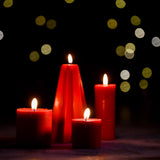 Christmas Corner - Set of 4 Pillar Candles - Bergamot & Vanilla Scented