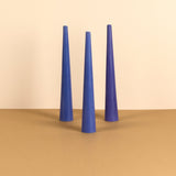 Set of 3 Lavender 10" Conical Candles - Lavender Fields Scented