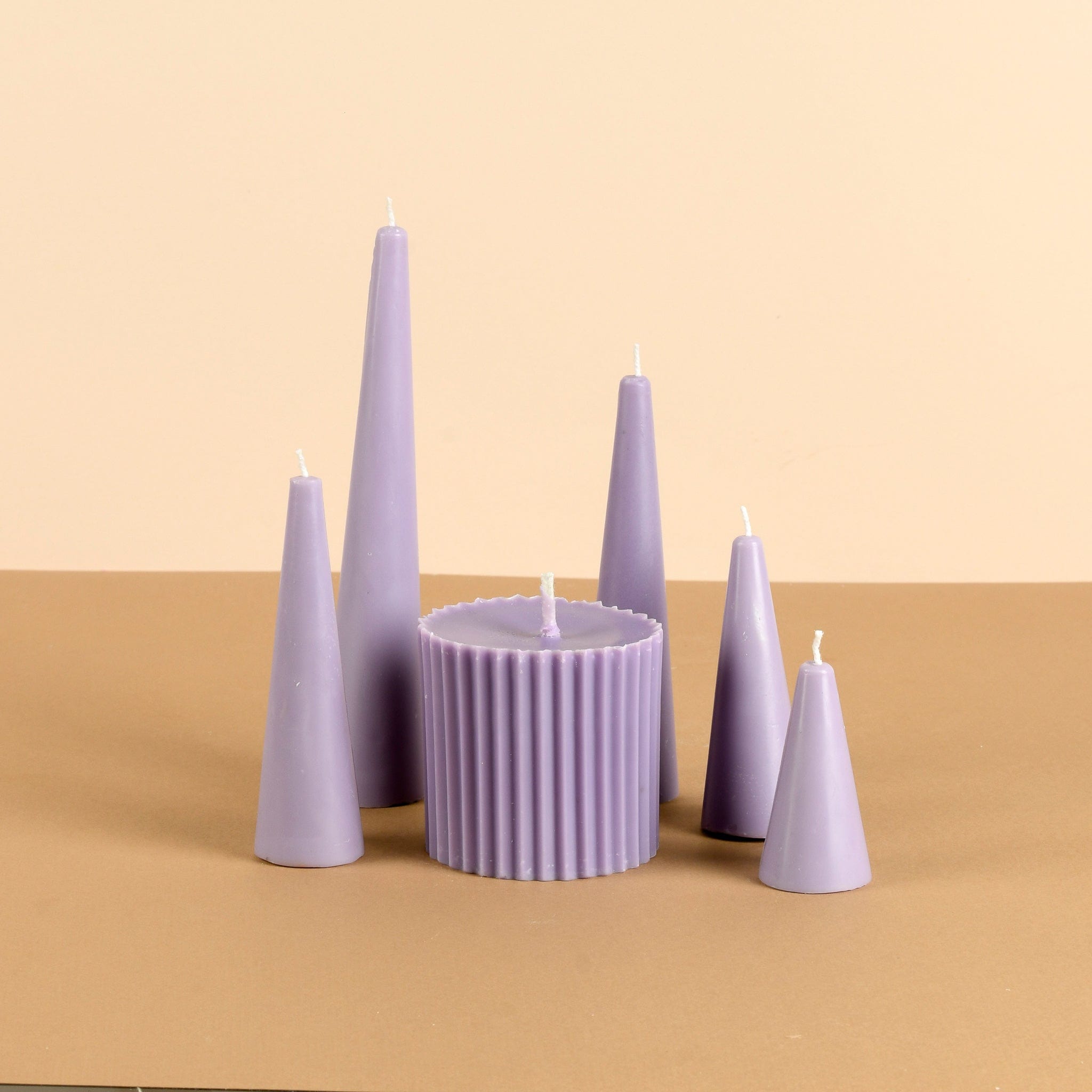 Infinity Set of 6 Violet Candles - San Rose Scented