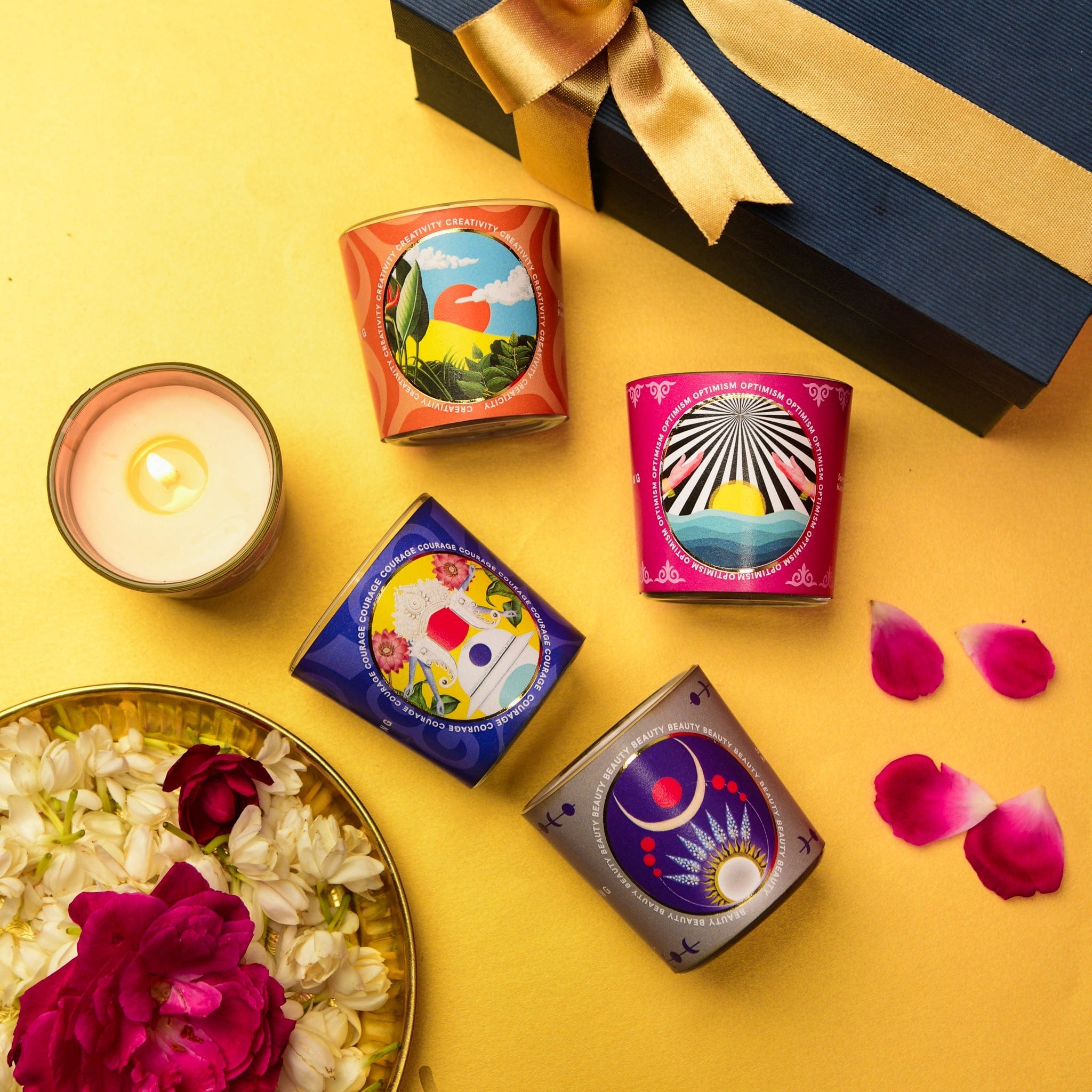 The Fortune Gift Box - 4 Scented Votive Candles