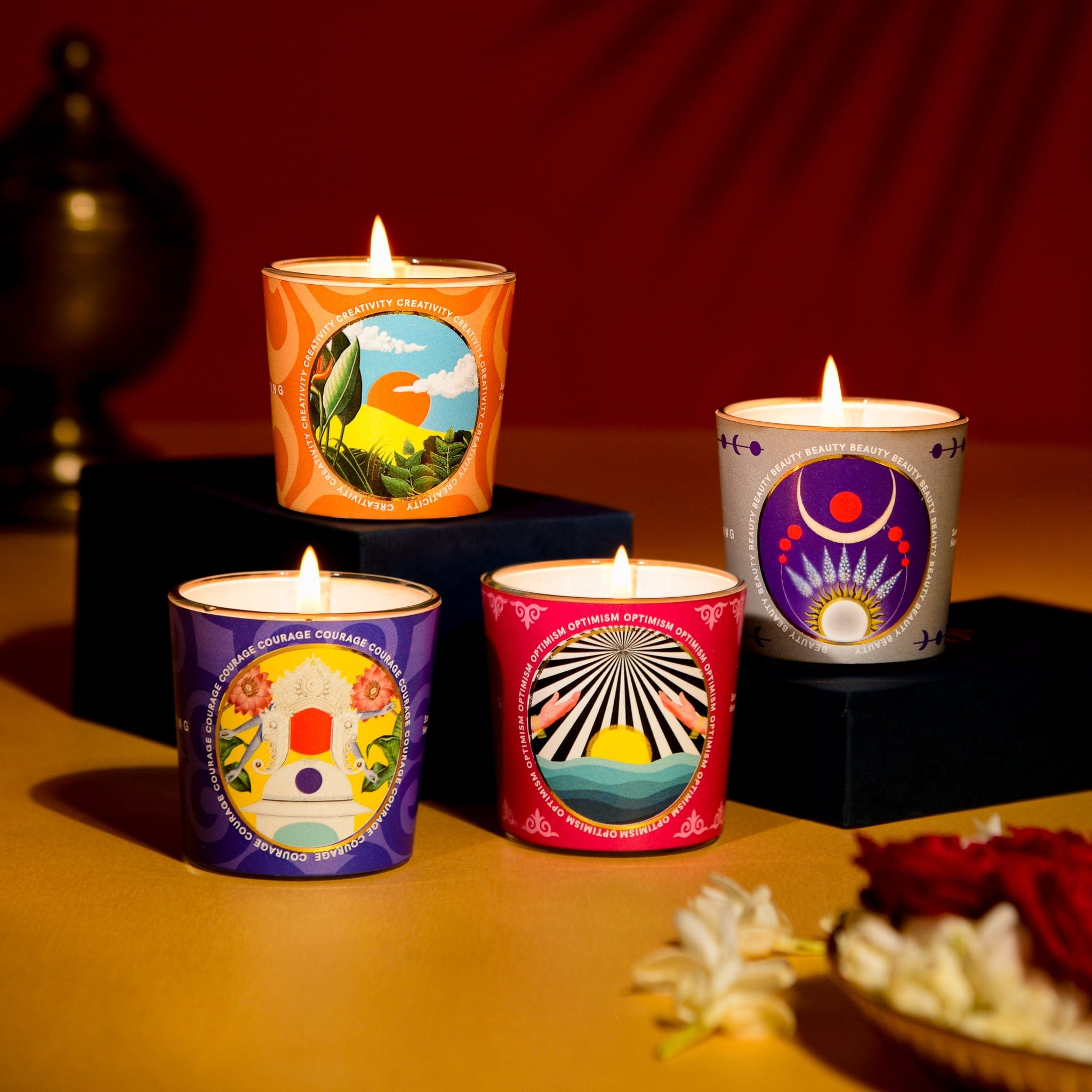 The Fortune Gift Box - 4 Scented Votive Candles